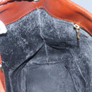 BOTTEGA VENETA Shoulder Bag PVC Leather Black Brown gold Auth bs23702-18