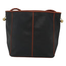 BOTTEGA VENETA Shoulder Bag PVC Leather Black Brown gold Auth bs23702-2