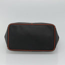 BOTTEGA VENETA Shoulder Bag PVC Leather Black Brown gold Auth bs23702-5