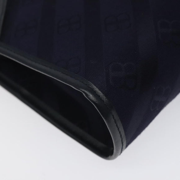 BALENCIAGA Clutch Bag Canvas Navy Auth bs23704