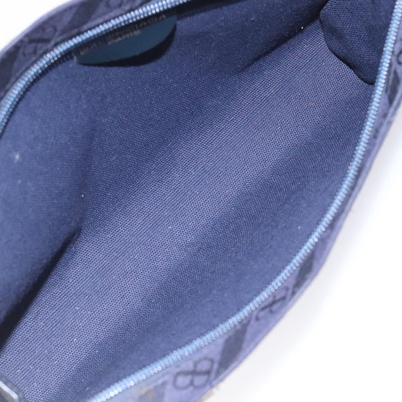 BALENCIAGA Clutch Bag Canvas Navy Auth bs23704