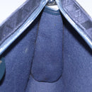 BALENCIAGA Clutch Bag Canvas Navy Auth bs23704-17