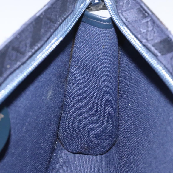 BALENCIAGA Clutch Bag Canvas Navy Auth bs23704