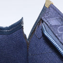 BALENCIAGA Clutch Bag Canvas Navy Auth bs23704-12