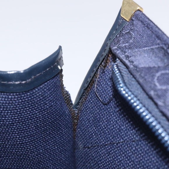 BALENCIAGA Clutch Bag Canvas Navy Auth bs23704