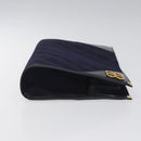 BALENCIAGA Clutch Bag Canvas Navy Auth bs23704-3