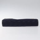 BALENCIAGA Clutch Bag Canvas Navy Auth bs23704-6