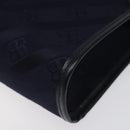 BALENCIAGA Clutch Bag Canvas Navy Auth bs23704-7
