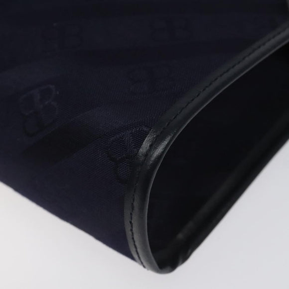 BALENCIAGA Clutch Bag Canvas Navy Auth bs23704