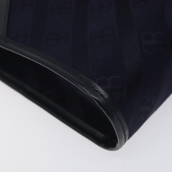 BALENCIAGA Clutch Bag Canvas Navy Auth bs23704
