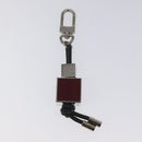 LOUIS VUITTON Porte Cles Tricube Charm metal Silver M67140 LV Auth bs23713-3
