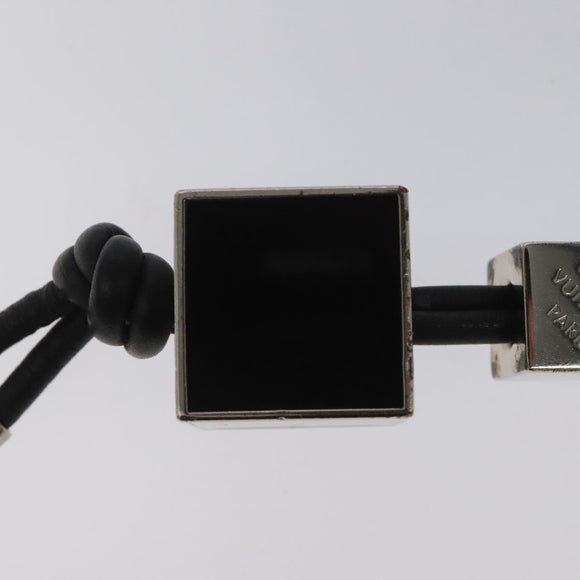 LOUIS VUITTON Porte Cles Tricube Charm metal Silver M67140 LV Auth bs23713