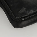 CHANEL Sports Shoulder Bag Coated Canvas Black CC Auth bs23718-15