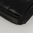 CHANEL Sports Shoulder Bag Coated Canvas Black CC Auth bs23718-16