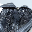 CHANEL Sports Shoulder Bag Coated Canvas Black CC Auth bs23718-19