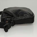 CHANEL Sports Shoulder Bag Coated Canvas Black CC Auth bs23718-4