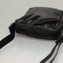 CHANEL Sports Shoulder Bag Coated Canvas Black CC Auth bs23718-6