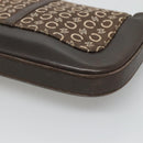 CELINE C Macadam Canvas Shoulder Bag Brown Gold Auth bs23720-12