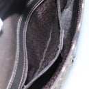 CELINE C Macadam Canvas Shoulder Bag Brown Gold Auth bs23720-18