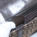 CELINE C Macadam Canvas Shoulder Bag Brown Gold Auth bs23720-19