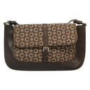 CELINE C Macadam Canvas Shoulder Bag Brown Gold Auth bs23720-2
