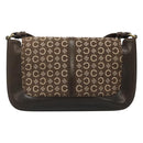 CELINE C Macadam Canvas Shoulder Bag Brown Gold Auth bs23720-3