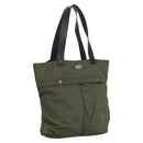 CELINE Tote Bag Nylon Khaki Auth bs23721-1