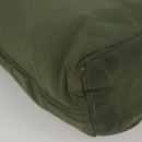 CELINE Tote Bag Nylon Khaki Auth bs23721-15