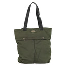 CELINE Tote Bag Nylon Khaki Auth bs23721-13