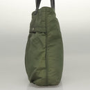 CELINE Tote Bag Nylon Khaki Auth bs23721-3