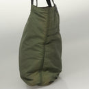 CELINE Tote Bag Nylon Khaki Auth bs23721-4