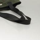 CELINE Tote Bag Nylon Khaki Auth bs23721-7