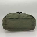 CELINE Tote Bag Nylon Khaki Auth bs23721-5