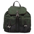 PRADA Backpack Nylon Khaki Auth bs23722-13