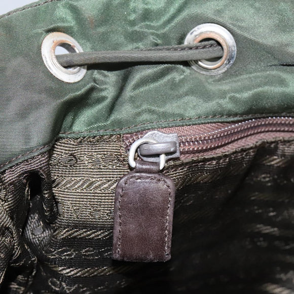 PRADA Backpack Nylon Khaki Auth bs23722
