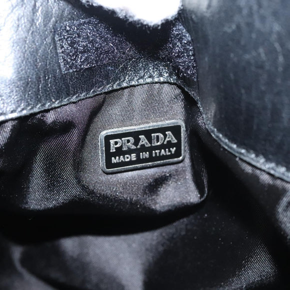 PRADA Shoulder Bag Nylon Black Auth bs23726