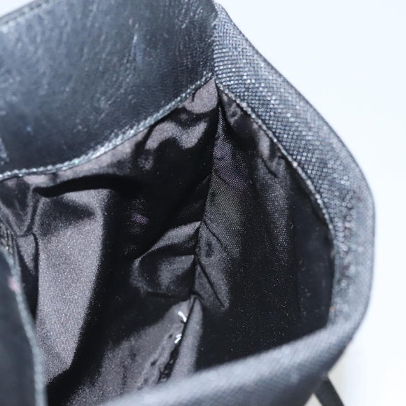 PRADA Shoulder Bag Nylon Black Auth bs23726