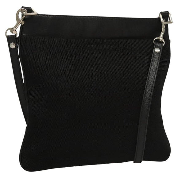 PRADA Shoulder Bag Nylon Black Auth bs23726