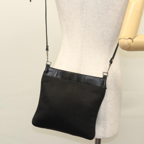 PRADA Shoulder Bag Nylon Black Auth bs23726