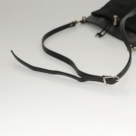 PRADA Shoulder Bag Nylon Black Auth bs23726