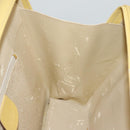 GUCCI Hand Bag Leather 2way Yellow Gold Auth bs23727-18