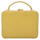 GUCCI Hand Bag Leather 2way Yellow Gold Auth bs23727-13