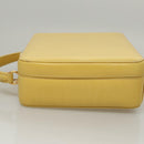 GUCCI Hand Bag Leather 2way Yellow Gold Auth bs23727-4