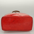 LOUIS VUITTON Monogram Vernis Reade MM Hand Bag Red Rouge M91086 LV Auth bs23730-7