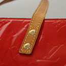 LOUIS VUITTON Monogram Vernis Reade MM Hand Bag Red Rouge M91086 LV Auth bs23730-10