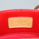 LOUIS VUITTON Monogram Vernis Reade MM Hand Bag Red Rouge M91086 LV Auth bs23730-19