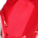 LOUIS VUITTON Monogram Vernis Reade MM Hand Bag Red Rouge M91086 LV Auth bs23730-11
