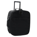 CHANEL Carry Case New Travel line suitcase Nylon Black CC Auth bs23739-1