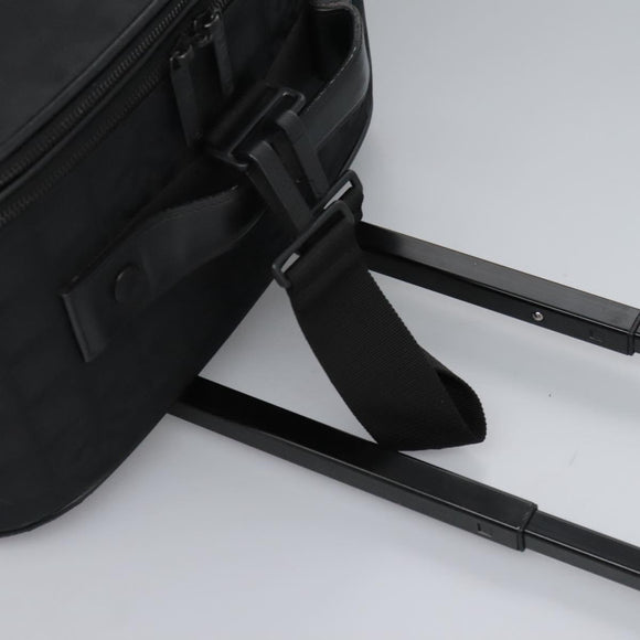 CHANEL Carry Case New Travel line suitcase Nylon Black CC Auth bs23739