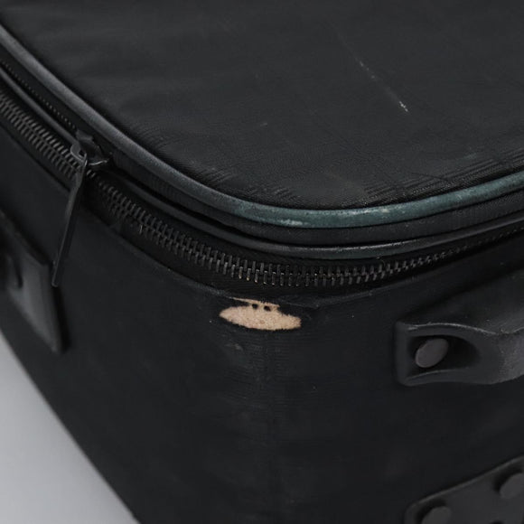 CHANEL Carry Case New Travel line suitcase Nylon Black CC Auth bs23739